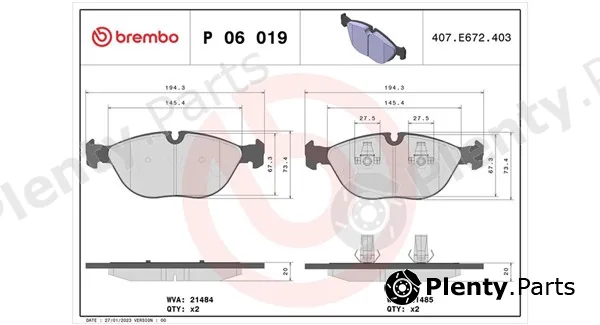 Magneti Marelli 363700406019 — Brake Pad Set, disc brake