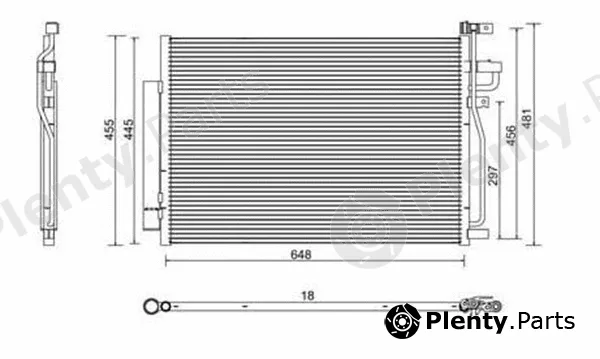 Magneti Marelli 359003220370 — Condenser, air conditioning