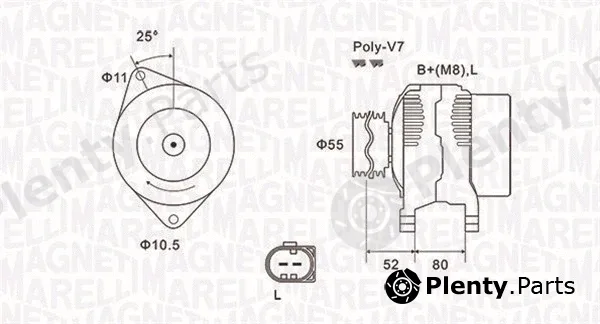Magneti Marelli 063731837010 — Alternator