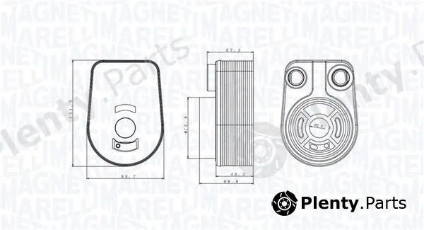 Magneti Marelli 350300002800 — Oil Cooler, engine oil