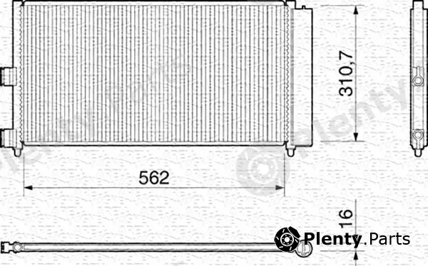 Magneti Marelli 350203158000 — Condenser, air conditioning
