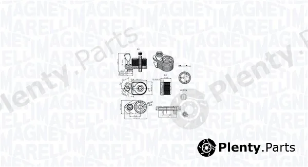 Magneti Marelli 350300001100 — Oil Cooler, engine oil