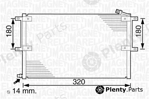 Magneti Marelli 350203236000 — Condenser, air conditioning