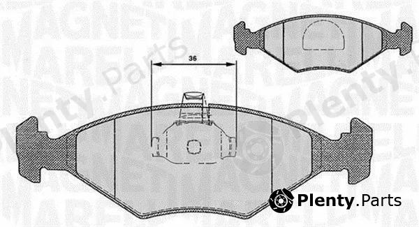 Magneti Marelli 363916060235 — Brake Pad Set, disc brake
