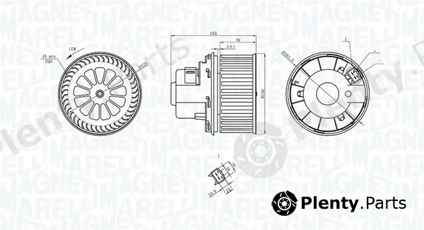 Magneti Marelli 069412235010 — Interior Blower