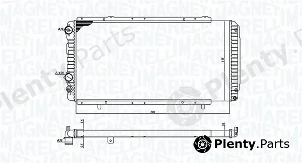Magneti Marelli 350213707000 — Radiator, engine cooling