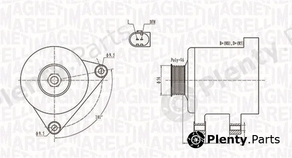 Magneti Marelli 063731782010 — Alternator