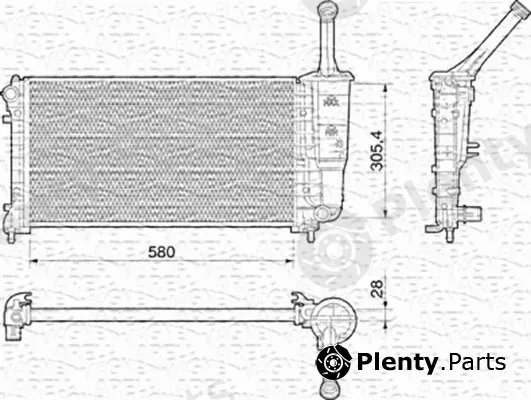 Magneti Marelli 350213011000 — Radiator, engine cooling