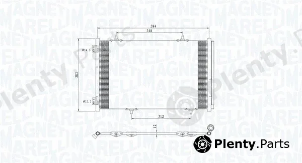 Magneti Marelli 350203812000 — Condenser, air conditioning