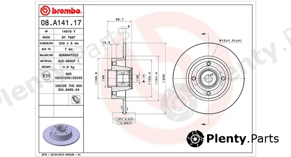 Magneti Marelli 360406060700 — Brake Disc