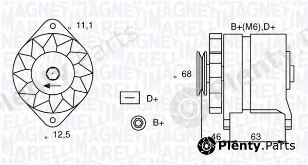 Magneti Marelli 063321021010 — Alternator