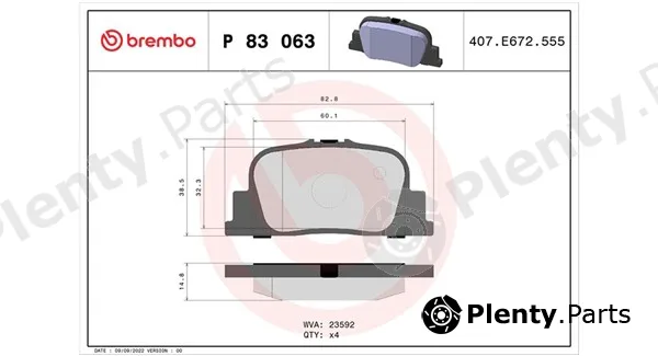Magneti Marelli 363700483063 — Brake Pad Set, disc brake