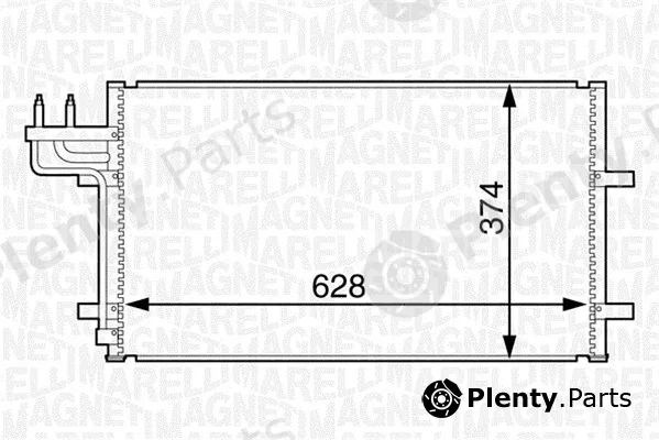 Magneti Marelli 350203601000 — Condenser, air conditioning