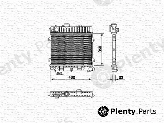 Magneti Marelli 350213436000 — Radiator, engine cooling