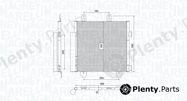 Magneti Marelli 350203794000 — Condenser, air conditioning