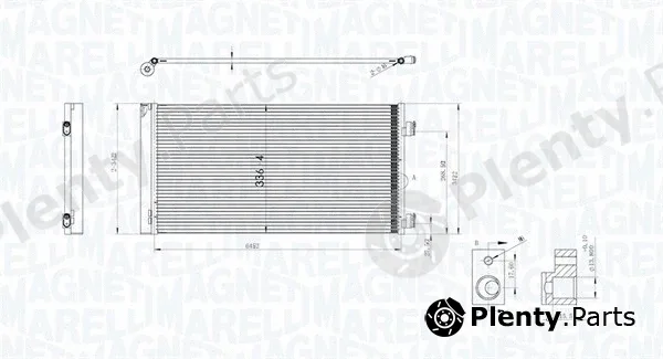 Magneti Marelli 350203747000 — Condenser, air conditioning