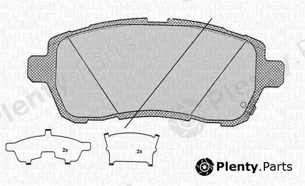 Magneti Marelli 363916060684 — Brake Pad Set, disc brake