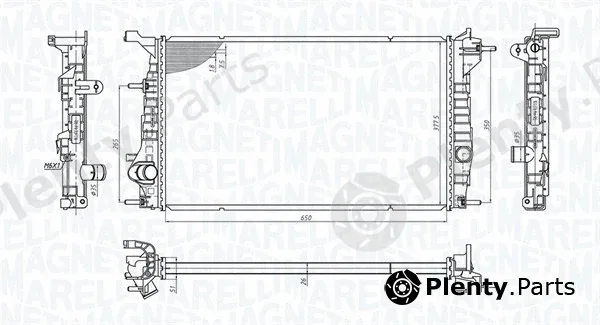 Magneti Marelli 350213200600 — Radiator, engine cooling