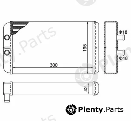 Magneti Marelli 359000300940 — Heat Exchanger, interior heating