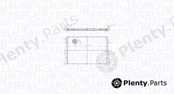 Magneti Marelli 350213217400 — Radiator, engine cooling