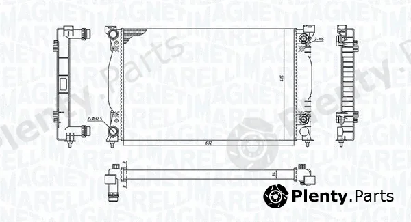 Magneti Marelli 350213196600 — Radiator, engine cooling
