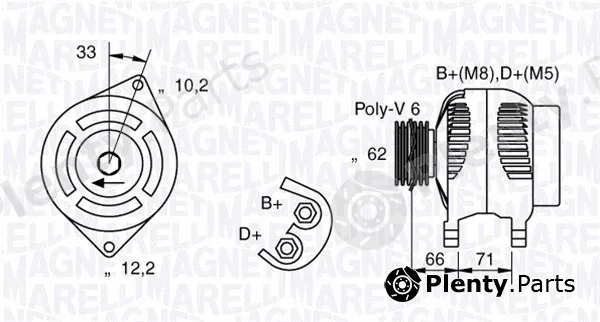 Magneti Marelli 063321332010 — Alternator