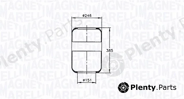 Magneti Marelli 030607020019 — Bellow, air suspension