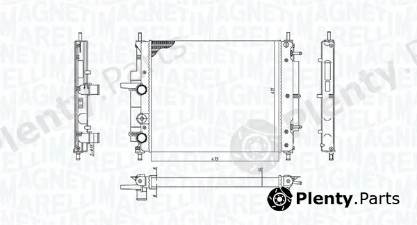 Magneti Marelli 350213194300 — Radiator, engine cooling