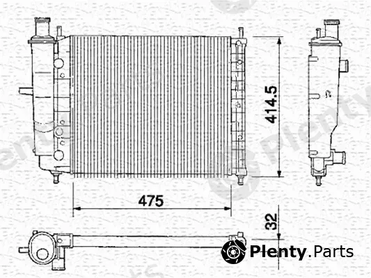 Magneti Marelli 350213151000 — Radiator, engine cooling