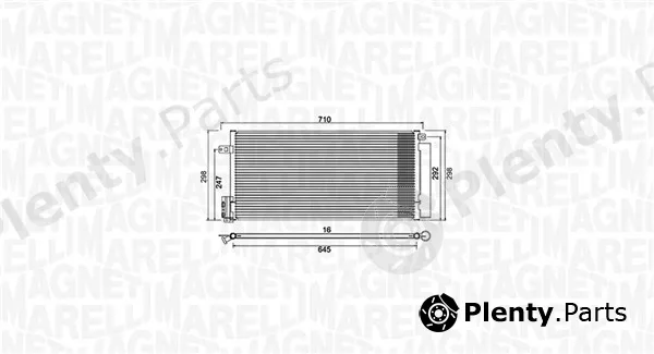 Magneti Marelli 350203882000 — Condenser, air conditioning