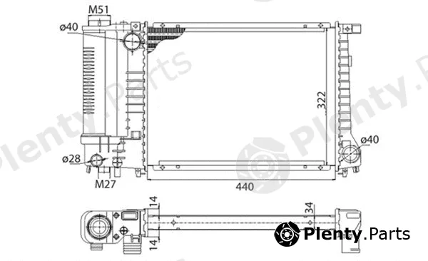 Magneti Marelli 350213240003 — Radiator, engine cooling