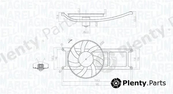 Magneti Marelli 069422715010 — Fan, engine cooling