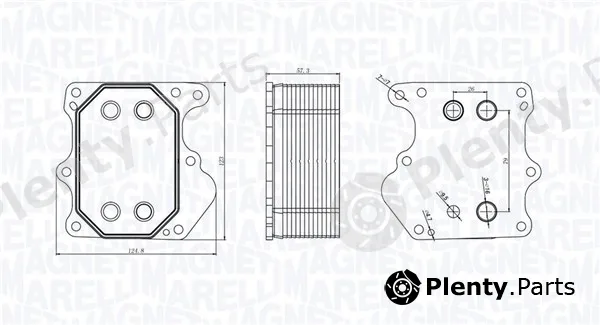 Magneti Marelli 350300000500 — Oil Cooler, engine oil