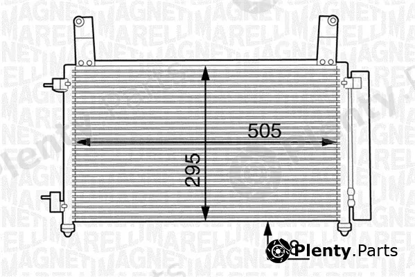 Magneti Marelli 350203604000 — Condenser, air conditioning