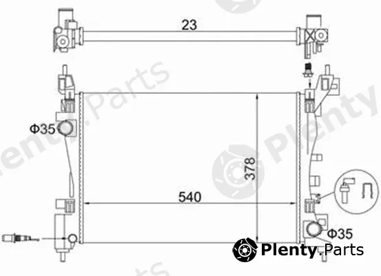 Magneti Marelli 359000391310 — Radiator, engine cooling