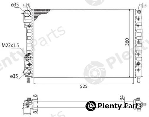 Magneti Marelli 350213259003 — Radiator, engine cooling