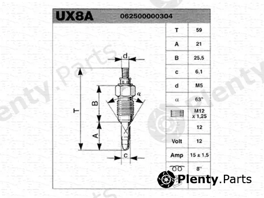 Magneti Marelli 062500000304 — Glow Plug