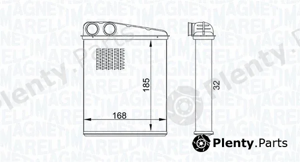 Magneti Marelli 350218457000 — Heat Exchanger, interior heating