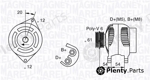 Magneti Marelli 063321833010 — Alternator