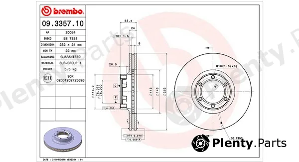 Magneti Marelli 360406041900 — Brake Disc