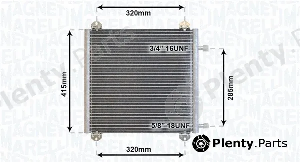 Magneti Marelli 350203866000 — Condenser, air conditioning