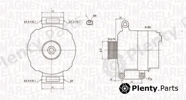 Magneti Marelli 063731867010 — Alternator