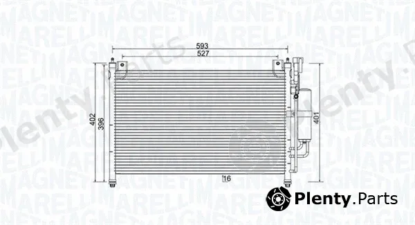 Magneti Marelli 350203989000 — Condenser, air conditioning