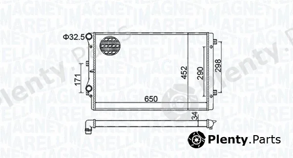 Magneti Marelli 350213157800 — Radiator, engine cooling
