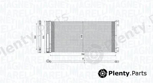 Magneti Marelli 350203808000 — Condenser, air conditioning