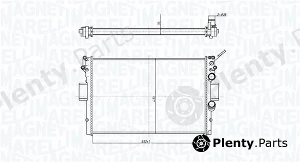 Magneti Marelli 350213209400 — Radiator, engine cooling