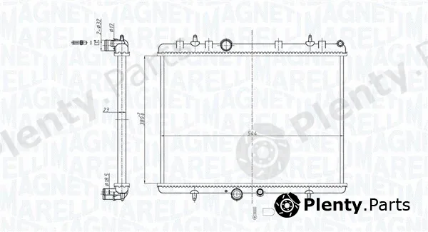 Magneti Marelli 350213209600 — Radiator, engine cooling