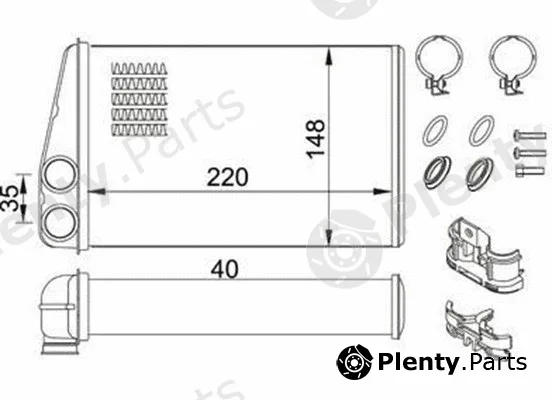 Magneti Marelli 359000301970 — Heat Exchanger, interior heating