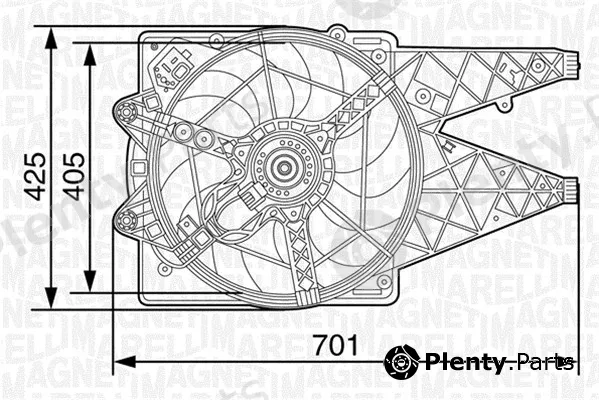 Magneti Marelli 069422454010 — Fan, engine cooling