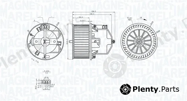 Magneti Marelli 069412371010 — Interior Blower